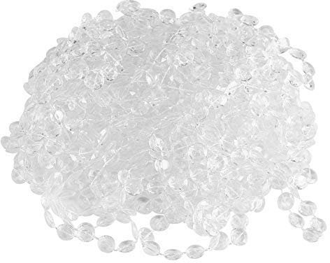 Yosoo 10 m Acrylic Crystal-Like String Bead Curtain - Decorative Panel for Doors, Windows, And Room Separation - Indoors or Outdoors colourful