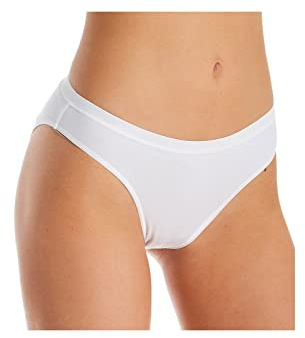 Hanro Damen Cotton Sensation Mini Slip Brazilian Slip, per Pack Weiß (White 0101), 44 (Herstellergröße: M)