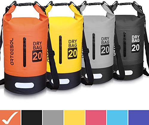 Blackace arteesol 5L 10L 20L 30L Waterproof Sac Sec/Sac Sac étanche avec Longue Sangle réglable pour Kayak en Bateau Excursion en canoë