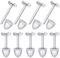 Lot de 100 fermoirs transparents en caoutchouc pour boucles d'oreilles (50 paires)