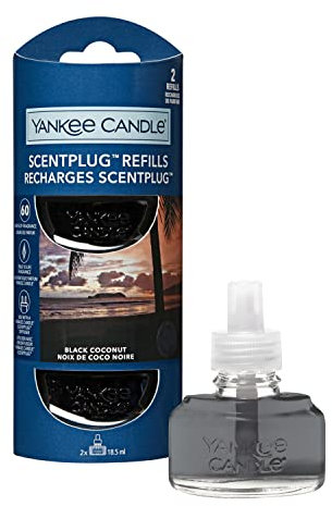 Yankee Candle ScentPlug Nachfüllpackungen | Black Coconut Duftöl für Raumduftstecker | bis zu 60 Tage Duft | 2 Stück
