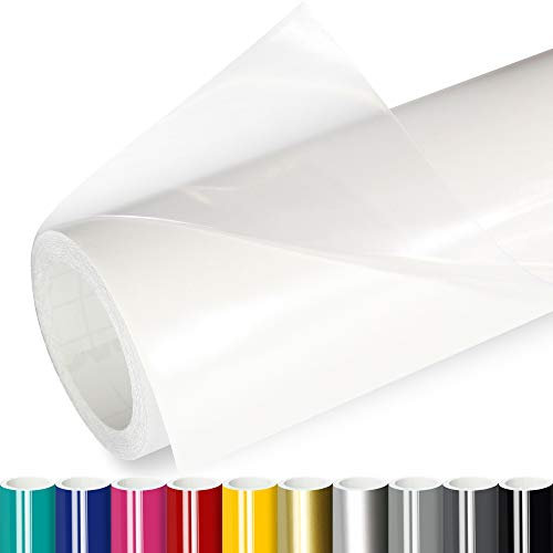 Actinium® Klebefolie 8€/m² Transparent Glanz | 5m x 0,31m selbstklebende Schutz Folie glänzend | Möbelfolie selbstklebend Wandschutzfolie transparente Plotterfolie