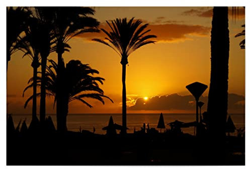 artboxONE Poster 30x20 cm Städte Sonnenaufgang auf Fuerteventura - Bild fuerteventura canaren canarias