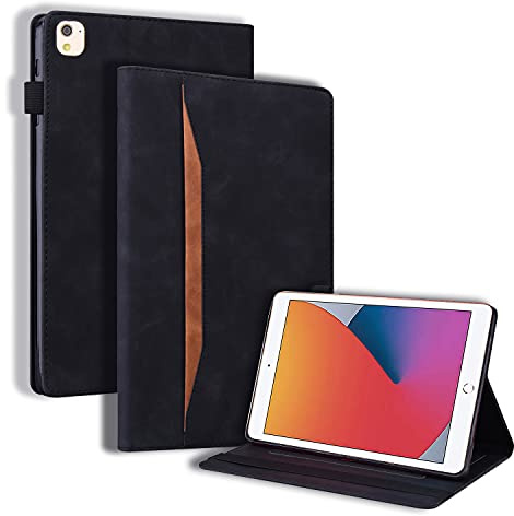 Auslbin Hülle für iPad 9./8./7.Generation (2021/2020/2019),iPad Air 3 2019/Pro 10.5 2017 Hülle PU-Leder mit der Stand und Auto Schlaf/Aufwach Funktion Schutzhülle für iPad 10.2 Zoll Tablet,Schwarz