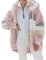 ABINGOO Cappotto Donna Caldo Giacca Invernale Cerniera Cappotto con Cappuccio Spesso Parka Casuale Sciolto Giacche Cappotti di Peluche Outerwear(Rosa,XXL)