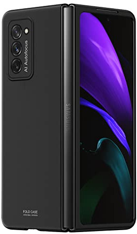 Cover per Samsung Galaxy Z Fold 2, Custodia Anti-Antiurt per Samsung Galaxy Z Fold 2 5G Custodia Ultra sottile Rigida PC Bumper Custodia Cellulare Cover Case Protettiva, Nero