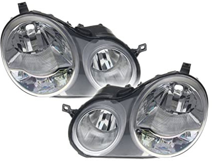 Scheinwerfer H1+H7 Set + Links/Rechts Kompatibel mit VW Polo Schrägheck 01-09 von Autoteile Gocht