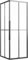 vidaXL Shower Cabin Washroom Bathroom Bathtub Wall Shower Screen Enclosure Cubicle Cabinet Bathtub Attachment Frosted ESG 70x70x180 cm Black