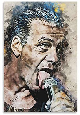 TSALF Leinwand Bilder Kein Rahmen Sänger Linde-mannS Musik Rapper Hiphop Drucken Bilderbilder für Wohnzimmer Schlafzimmer Dekoration 50x70cm