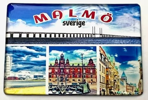 Malmö Magnet Schweden Souvenir Malmö Kühlschrankmagnet Malmö Geschenkartikel Malmö Ferien