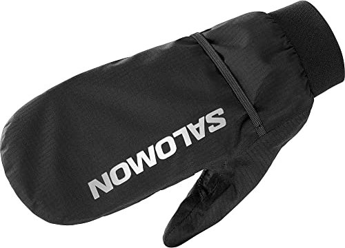 Salomon Bonatti Waterproof unisex Handschuhe, Trail Running Wandern MTB Laufz, Atmungsaktivität, Reflektierende Details, Schwarz, XS/S
