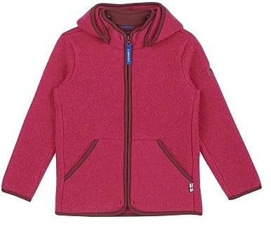 Finkid Kinder Luonto Wool Jacke, Raspberry/Sable, 120-130