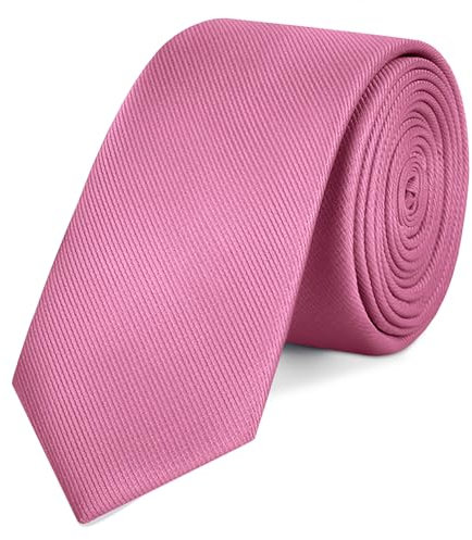 OcioDual Cravatta Classico Rosa Fatta a mano, Elegante per Feste, Eventi, Matrimoni, Feste e Affari, Cravatta da Uomo per Regalo, Unisex, Cravatta da Uomo