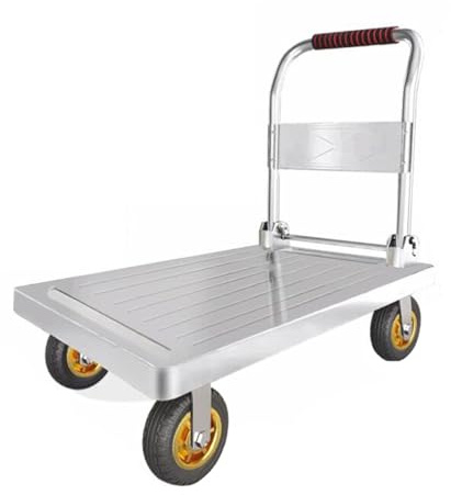 Klappbarer Plattformwagen,Push Cart mit 360°Drehrädern,Garage Lager bewegliches Plattform-Handwagen,Tragfähig 750kg