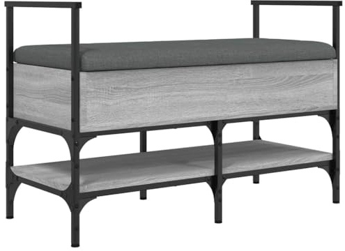 vidaXL Schuhbank Grau Sonoma 85,5x42x57,5 cm Holzwerkstoff