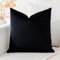 Artscope Samt Kissenbezug Kissenhülle Dekorative Dekokissen Sofakissen Lendenkissen Wurfkissenbezug Sofa Schlafzimmer 50x50cm Schwarz
