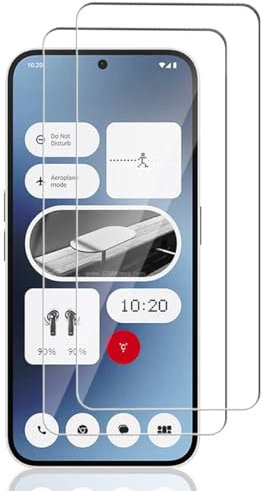 Jewloofa Verre Trempé pour Nothing Phone 2A/2A Plus Protection écran [2 Pièces], Transparent HD/Sans Bulles, Protection écran pour Nothing Phone 2A/2A Plus