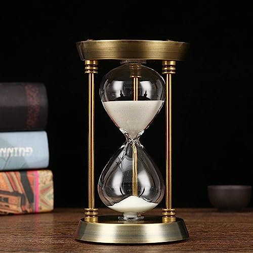 timerhour sablier minuterie 60 Minutes Grand décor Horloge de Sable Montre de Sable 1 Heure Verre pour Cadeaux