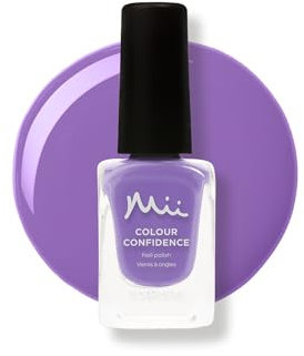 Mii Colour Confidence Quick Dry Nail Polish | Long Lasting Nail Polish & Fast Drying Nail Polish | Nail Strengthening Polish with Nourishing Formula | 14ml Nail Paint | Masquerade, Cool Purple