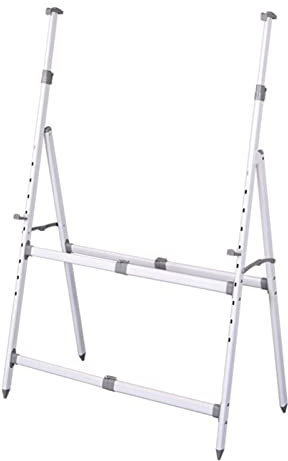 DLAZUM Zusammenklappbarer Whiteboard-Ständer aus Metall, höhenverstellbarer A-Ständer, passend für Whiteboard-Größen von 60 x 80 cm bis 100 x 150 cm