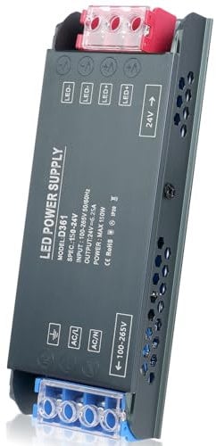 AXFEE LED Trafo 24V 150W, LED Treiber Netzteil, LED Transformator 230V auf 24V Konstantspannungs, Niedervolttrafo, für LED Streifen LED Lampen Beleuchtungen, Ersetzt für Halogenlampen