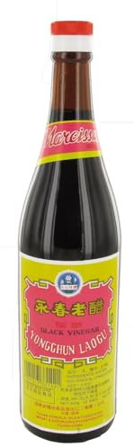 Vinaigre de Riz Noir Yonghun Laogu 640ml/Bouteille - Livraison Gratuite France - Expédition par la sté Bo Tiem (1 bouteille)