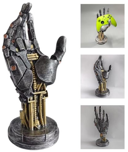 Headset & Controller Holder, Phone Holder/Headphone Stand & Controller Stand For Most Controllers/Gaming Accessories For Desk, cool stuff/Gamer Gifts/Halloween Ambience Ornament