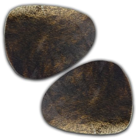 unendlich schoen - 2er Platzset Platzdeckchen, echt Kuhfell abwaschbar, Tischset natürlich rutschfest, Deko Telleruntersetzer Esstisch Wohnzimmer (braun gestromt, 41,5 x 31 cm)