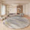 Tospass Teppich Rund 200cm Hochflor Grau Wohnzimmer Kurzflor Flauschig Waschbar Modern Teppich für Schlafzimmer Deko Kinderzimmer Küche Outdoor Carpet