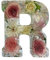 SHANGYU Blumen-Nachtlicht aus Kunstharz, Buchstaben, Blumen-Nachtlicht, Harz-Buchstabe, Blumen-Initialen-Nachtlicht, gepresste Blumen, Harz-Buchstaben, Blumen-Buchstabenlampe, kreatives