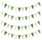Bandierine Triangolari Verde (4 set), Bandierine Triangolari, per Decorazioni Compleanno, la festa della mamma, festa di nozze
