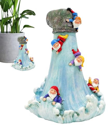 Genérico Outdoor-Zwerge | Surf-Zwerge der Gartenstatue aus Harz: Sammlerfiguren, Zwergskulpturen-Dekoration für Zuhause, drinnen und draußen