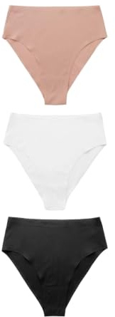NEXT Damen 3er-Pack No VPL Hochbund-Slips, hohes Bein