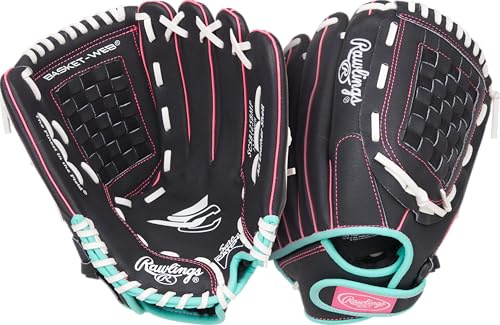 Rawlings Mädchen Sure Catch Youth Softball Glove | Sizes 10-12.5 | Multiple Styles Handschuh