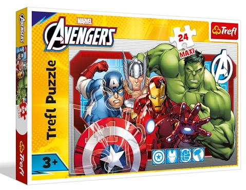Trefl - Puzzle 24 Maxi Elemente, Die stets gerechten Avengers, 3+