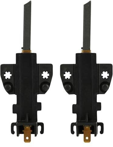 1 Pair Motor Brushes, Ceset Motor Carbon Brushes Compatible with Hoover Candy Beko Smeg Haier Washing Machines, Washing Machine Brush Replacement 49018683 92126721, Universal Graphite Carbon Brush
