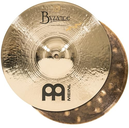 Meinl Cymbals B13SH-B Byzance 13-Inch Brilliant Serpents Hi-Hat Cymbal Pair (VIDEO)