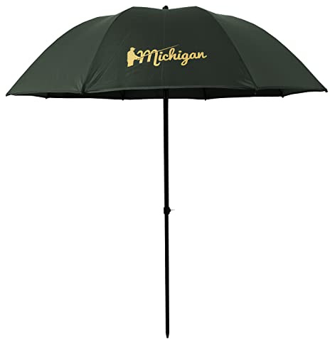 Michigan Fishing Umbrella with Top Tilt Brolly Shelter with FREE Carry Bag, Olive Green, 50, 60, 75 or 90