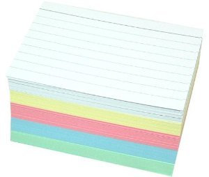 Staufen 200 Karteikarten DIN A8 in 5 Farben zweiseitig liniert (DIN A8 | sortiert | liniert, sortiert, 500)