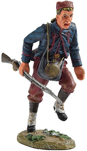 Vollplastische Zinnfigur, Amerikanischer Bürgerkrieg, New York Zouaven, stürmend ACU002