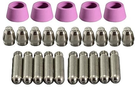 RIVERWELD SG-55 AG-60 WSD-60 Plasma-Elektrodenspitzendüse, 1,2 mm, 60 Ampere, passend für CUT-60 LGK-60 Plasmaschneider, 25 Stück