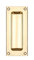 Zoo Hardware FB90 Rectangular Recessed Flush Door Pull Handle 102 x 45mm (Polished Brass)