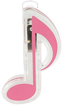 Notenklammer Achtelnote rosa - Schönes Geschenk für Musiker