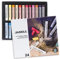 Honsell 47643 - Jaxell Soft Pastellkreiden als 24er Themen Set Stillleben, satte Farben, für flächiges und präzises Arbeiten, für Künstler, Hobbymaler, Schule, Kunstunterricht, Ausbildung
