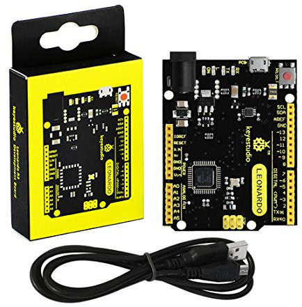 KEYESTUDIO Leonardo R3 ATMEGA32U4-AU Microcontroller Development Board for Arduino Leonardo