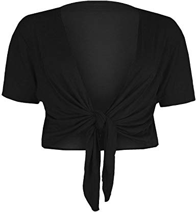 Toocool - Damen Bolero Cardigan Knoten VB-2131