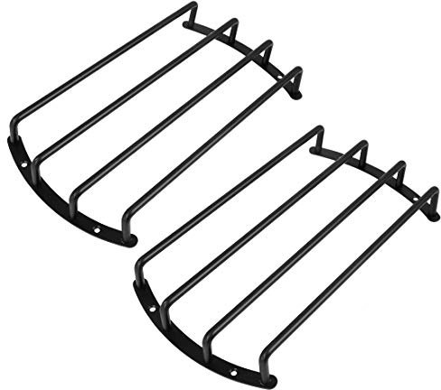 X AUTOHAUX 2 Stück 25,4 cm schwarz Metall Auto Bar Gitter Subwoofer Lautsprecher Grill Abdeckung Guard