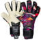Renegade GK Limited Edition Rogue Slash Goalie Gloves with Pro-Tek Fingersaves | 4mm Giga Grip & Neoprene | Black, Purple, Gold Football Goalkeeper Gloves (Size 6, Kids, Youth, Neg. Cut, Level 4+)