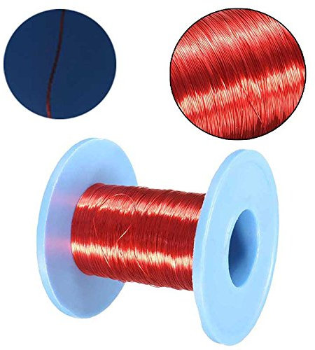 100M 0.2mm Red Magnet Wire Enameled Copper Wire Round Magnetic Coil Roll