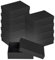 Natürlich verpacken Faltschachtel 11,5 x 15,5 x 5 cm, Schwarz, mit Deckel, Recyclingkarton - 10er Set